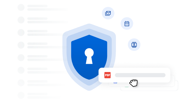 Ilustración oficial de Google sobre seguridad de correo, archivos y calendario