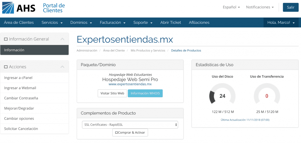 Portal de Clientes Lidergia