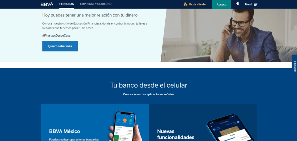 colores del sitio web de bbva